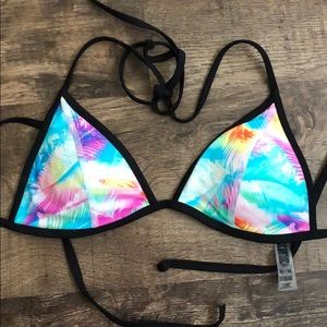 VS PINK Tropical Triangle Bikini Top